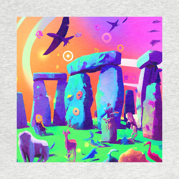 All the Animals Came to this Colorful Stonehenge by Star Scrunch